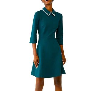 KATE SPADE EMBELLISHED COLLAR PONTE DRESS NWT SIZE XL AUTHENTIC